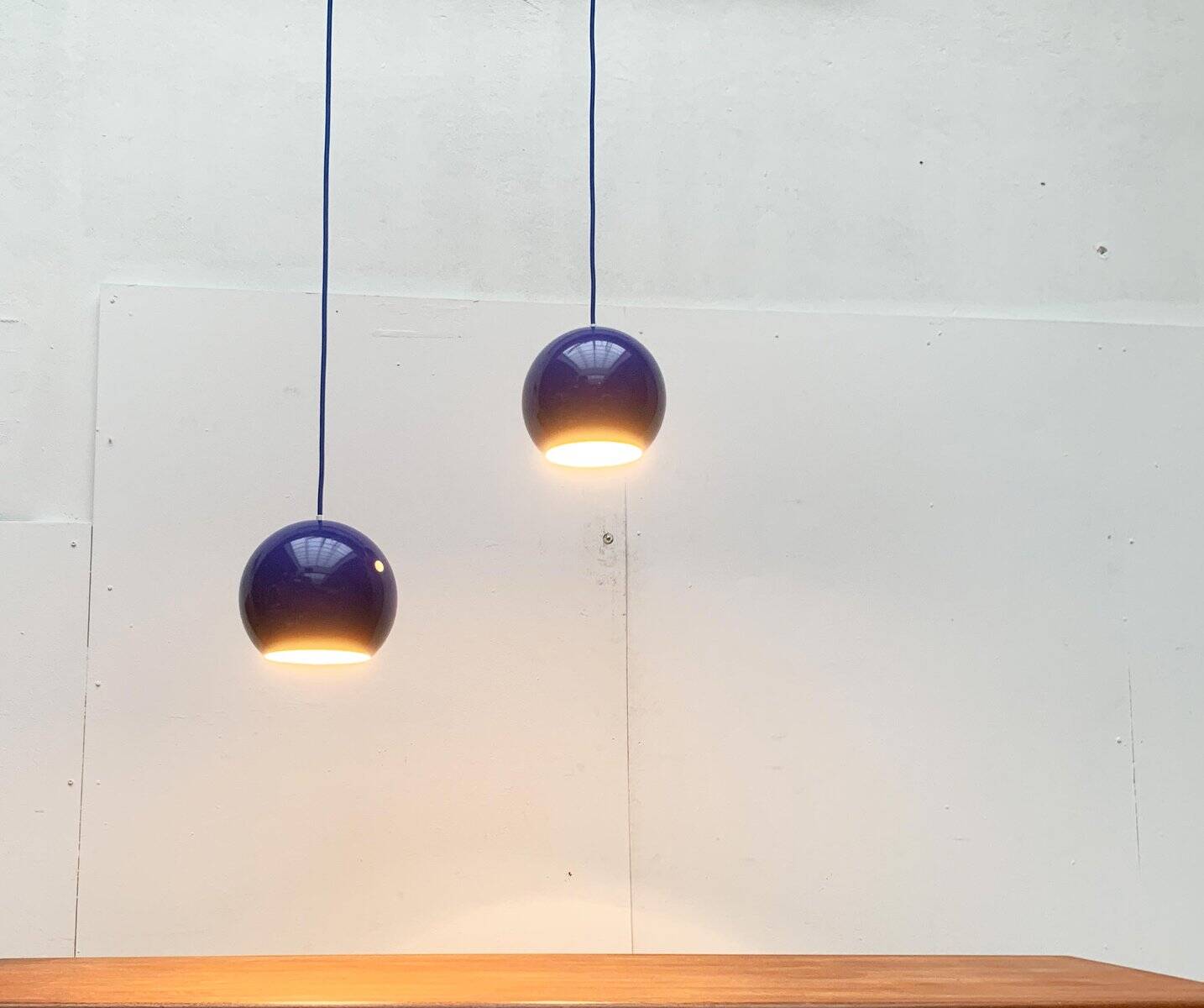 Mid-century Topan suspensions by Verner Panton for Louis Poulsen, set of 2.