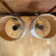 Pair of Antique Neoclassical Bedside Lamps Column Gilded Bronze France