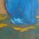 Oil on faesite, vase of flowers GEROLAMO BOLLI (Pisa 1933-2009)