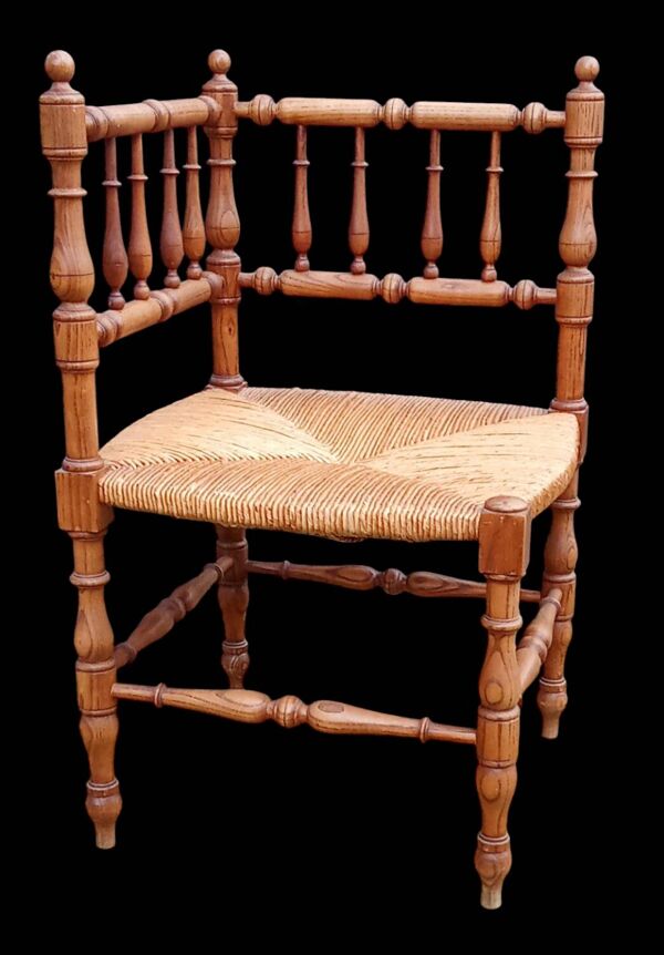 Ancien fauteuil chaise de coin d angle