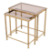 Brass side tables Hollywood Recency 1970s France