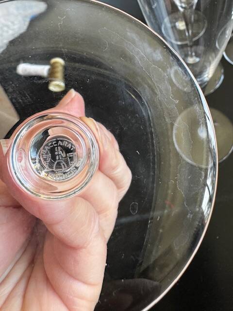 6 flutes à champagne Baccarat