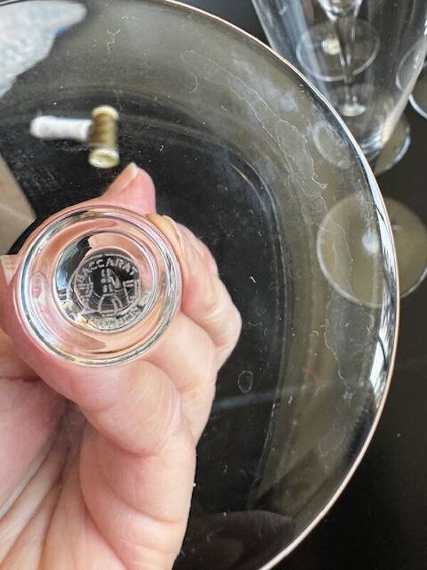 6 flutes à champagne Baccarat