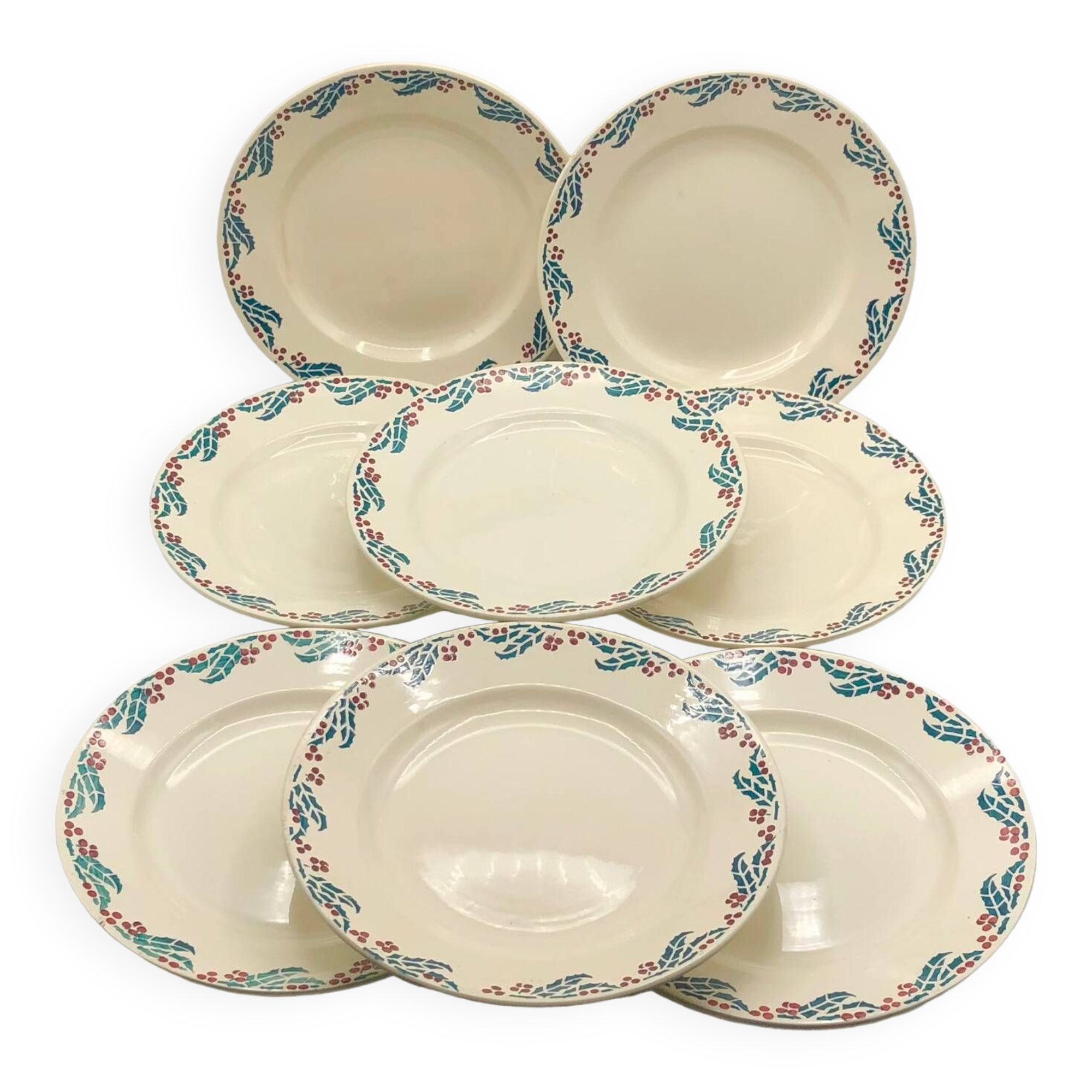 Houx Sarreguemines Plates