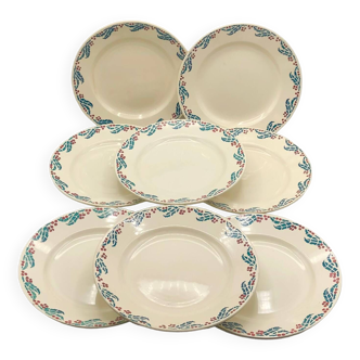 Assiettes Houx Sarreguemines