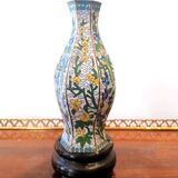 Soliflore vase in partitioned bronze China