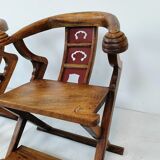 Fauteuils trônes asiatiques rares
