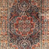 Chinese silk oriental rug 103 cm x 64 cm