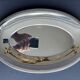 Oval stainless steel dish