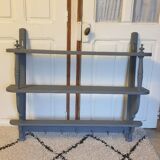 Coat rack wall shelves