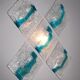 Murano flush mount sconce by Toni Zuccheri for Venini, 5 pieces