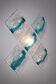Murano flush mount sconce by Toni Zuccheri for Venini, 5 pieces