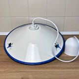 Vintage white ceramic chandelier lampshade decorated with grape patterns