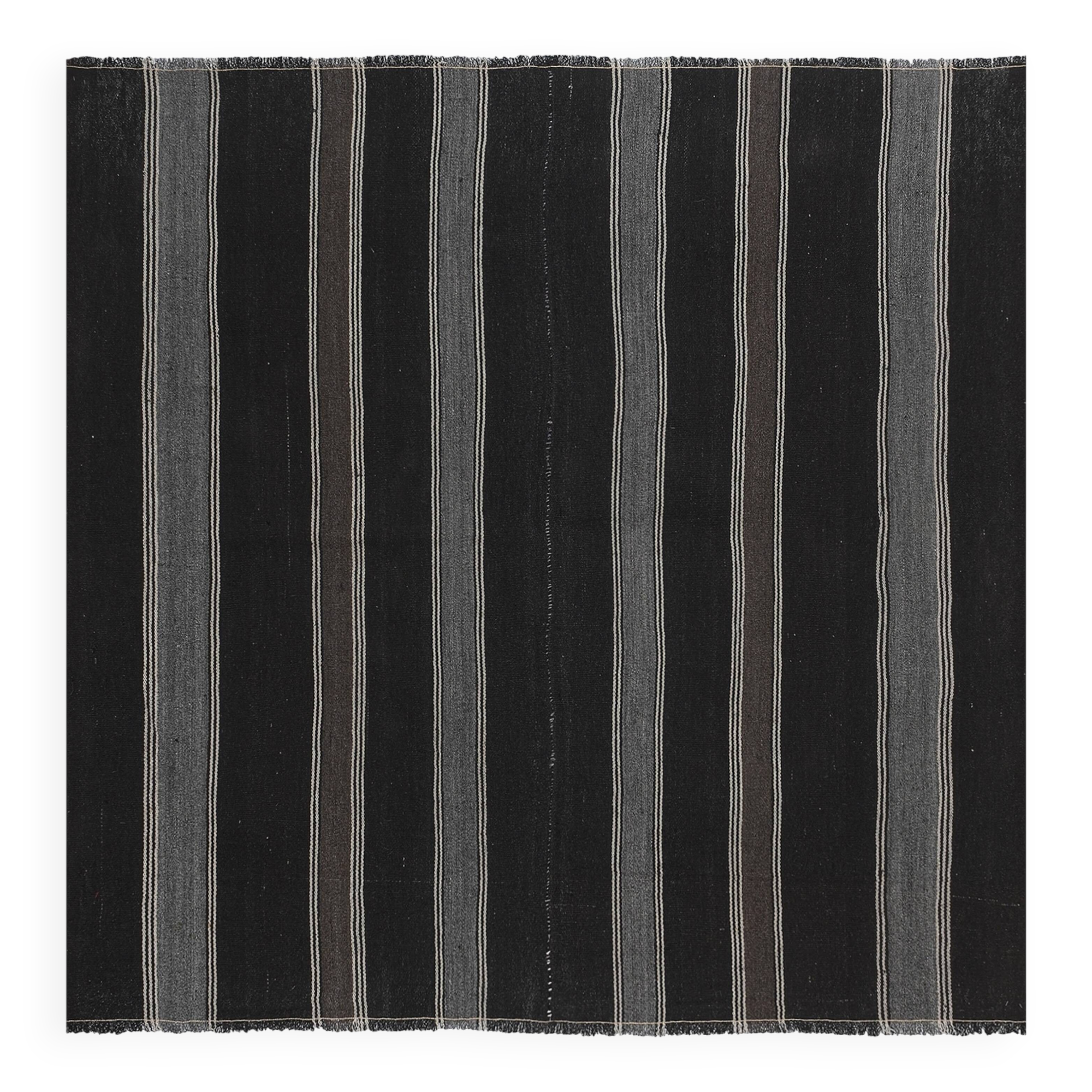 Vintage Turkish Oushak Handwoven Rug 203x210 cm
