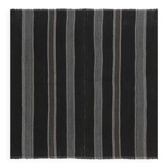 Tapis vintage turc de oushak tissé à la main 203x210 cm