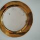 Pretty round mirror in brass and quilted glass