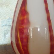 Pied de lampe ancien en verre soufflé