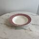 Assiette creuse Digoin Sarreguemines - modèle 9592 rayures rouge borde