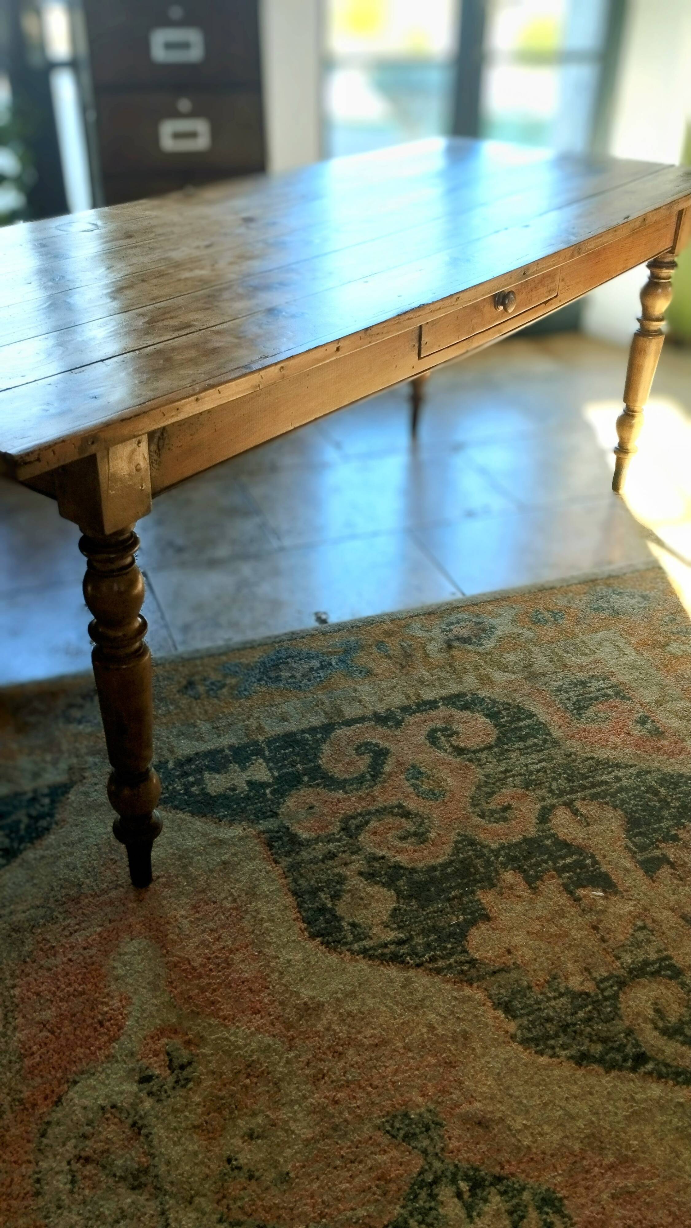 Farmhouse table dating from the end of the 19th century