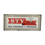 Sty advertising plate