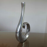 Design candle holder in cast aluminum 80s