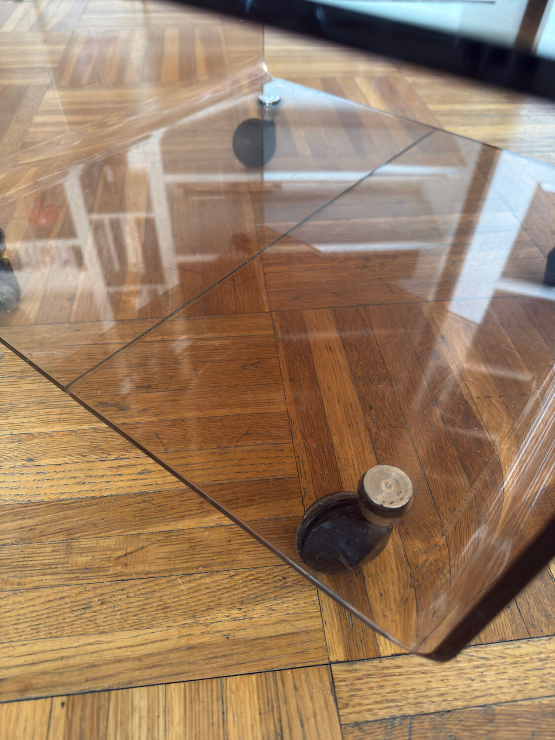 Smoked Plexiglas coffee table