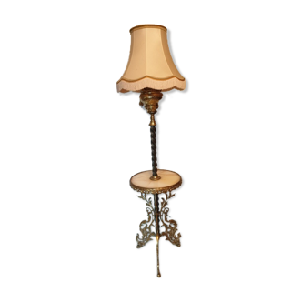 Lampadaire en bronze et onyx Napoléon III