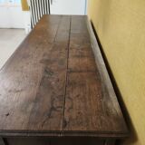Bahut bas ancien enfilade boIs massif