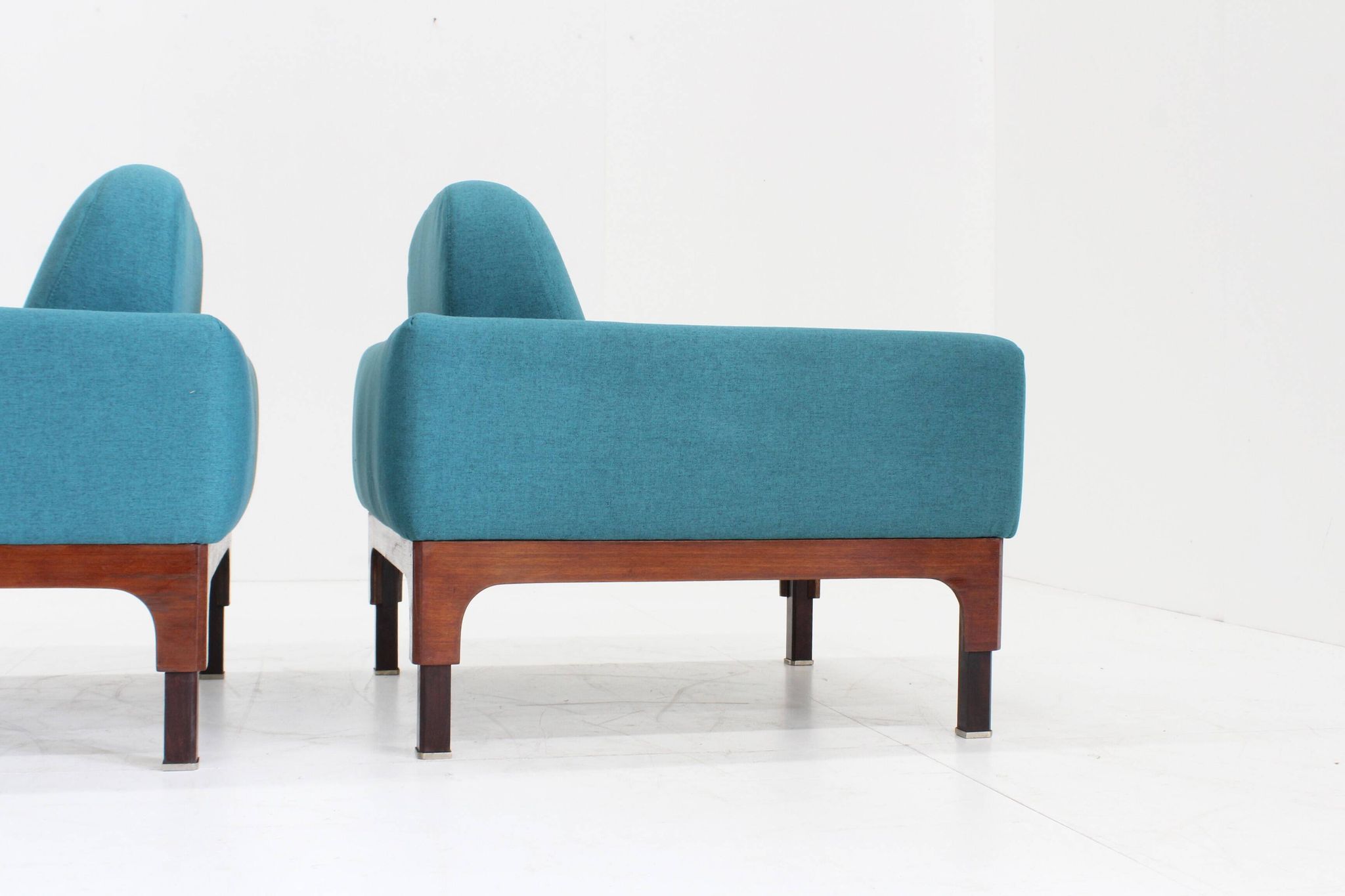 Mid Century Pair of "Romantica" Armchairs by Piero Ranzani for Elam , 1950s