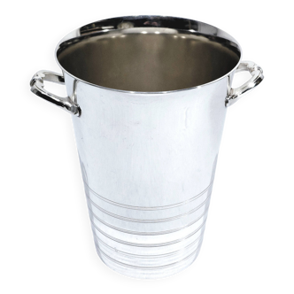 Silver metal white wine bucket