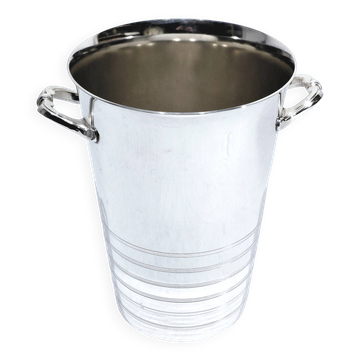 Silver metal white wine bucket
