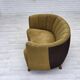 1960s, Danish 2-seater "Banan" sofa, green furniture wool, ash wood.