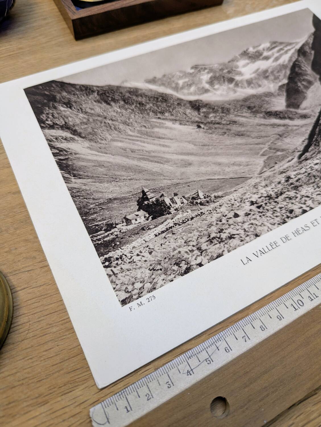 The Héas valley, Hautes-Pyrénées, photo print from 1937.