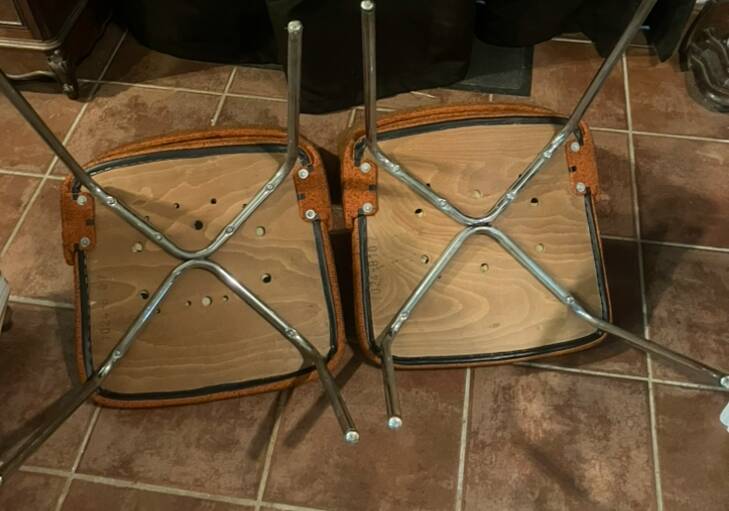 Paire fauteuils style Arne Jacobsen 1970