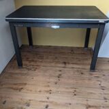 Industrial metal desk