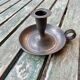 Pewter candlestick