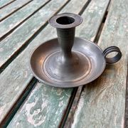 Pewter candlestick