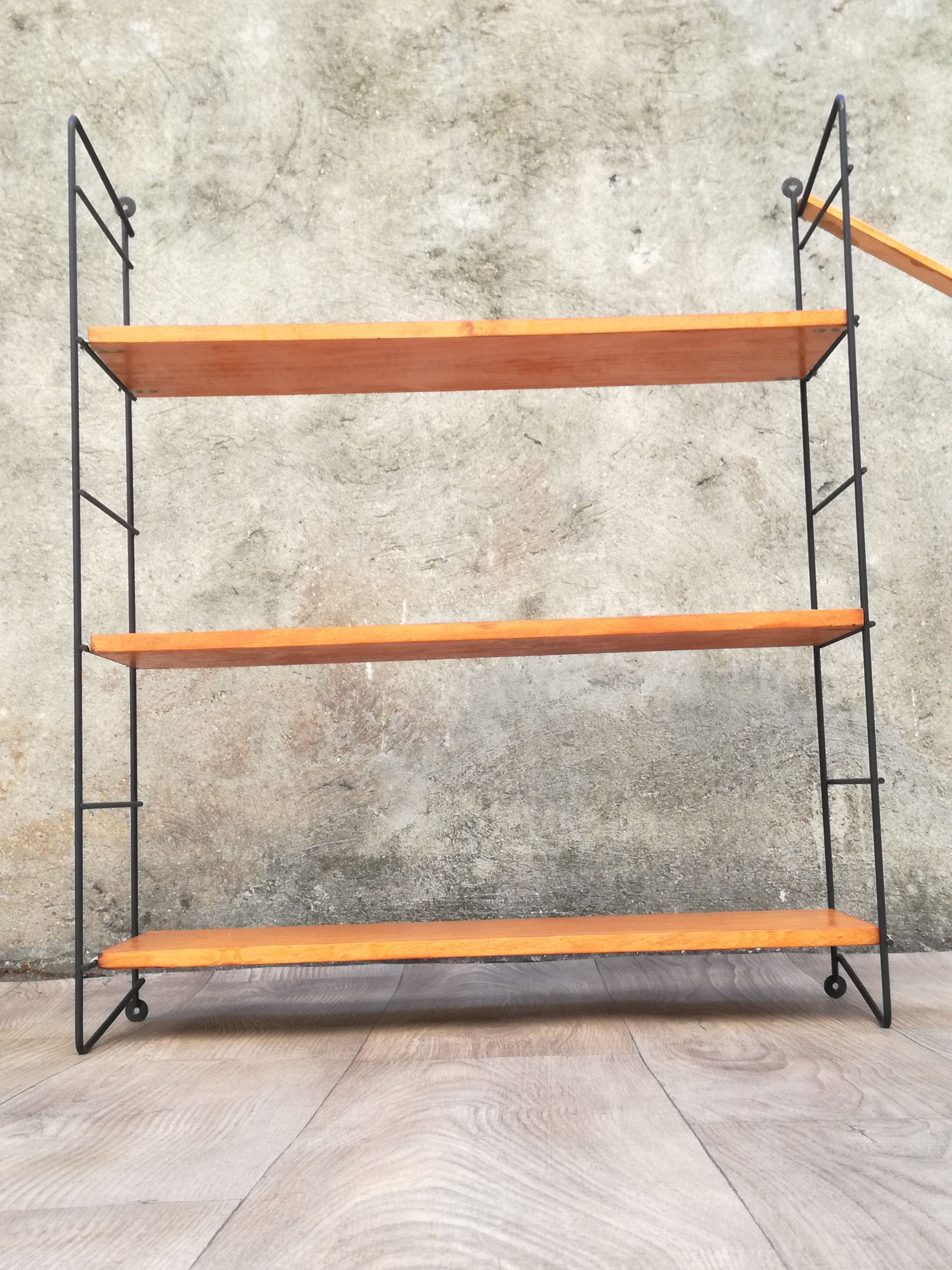 String modular wall shelf