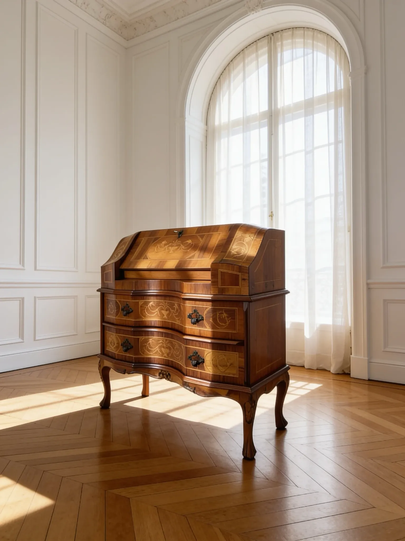 Venetian wood bureau/secretaire made in Italy in th