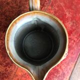 Glazed stoneware pitcher