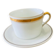Cup and saucer in porcelain