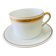 Cup and saucer in porcelain