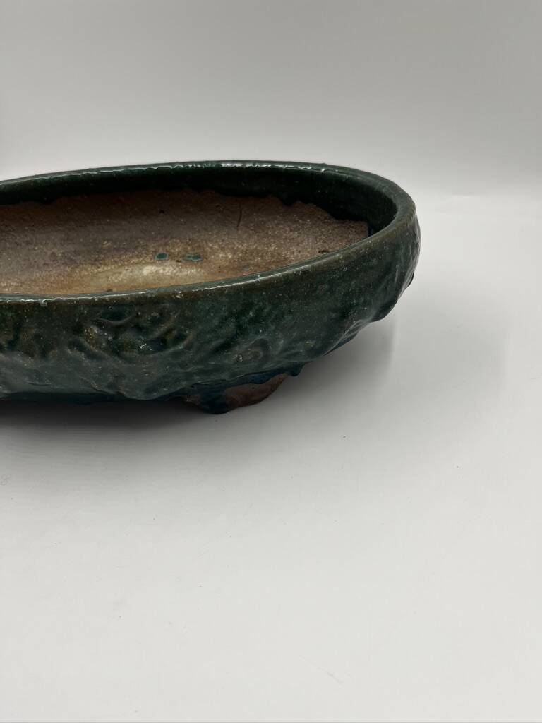 Glazed terracotta planter