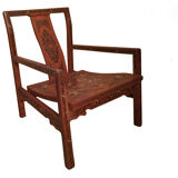 Lacquer armchair Coromandel China 19th century