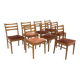 Set de 8 chaises scandinave en chêne, Suède, 1960