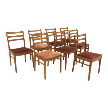 Set de 8 chaises scandinave en chêne, Suède, 1960