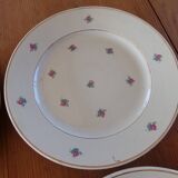 Set of 4 old flat plates Luneville