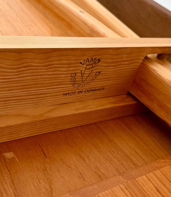 Table à manger extensible vintage danoise en teck des années 1960 par Vamo Sønderborg.