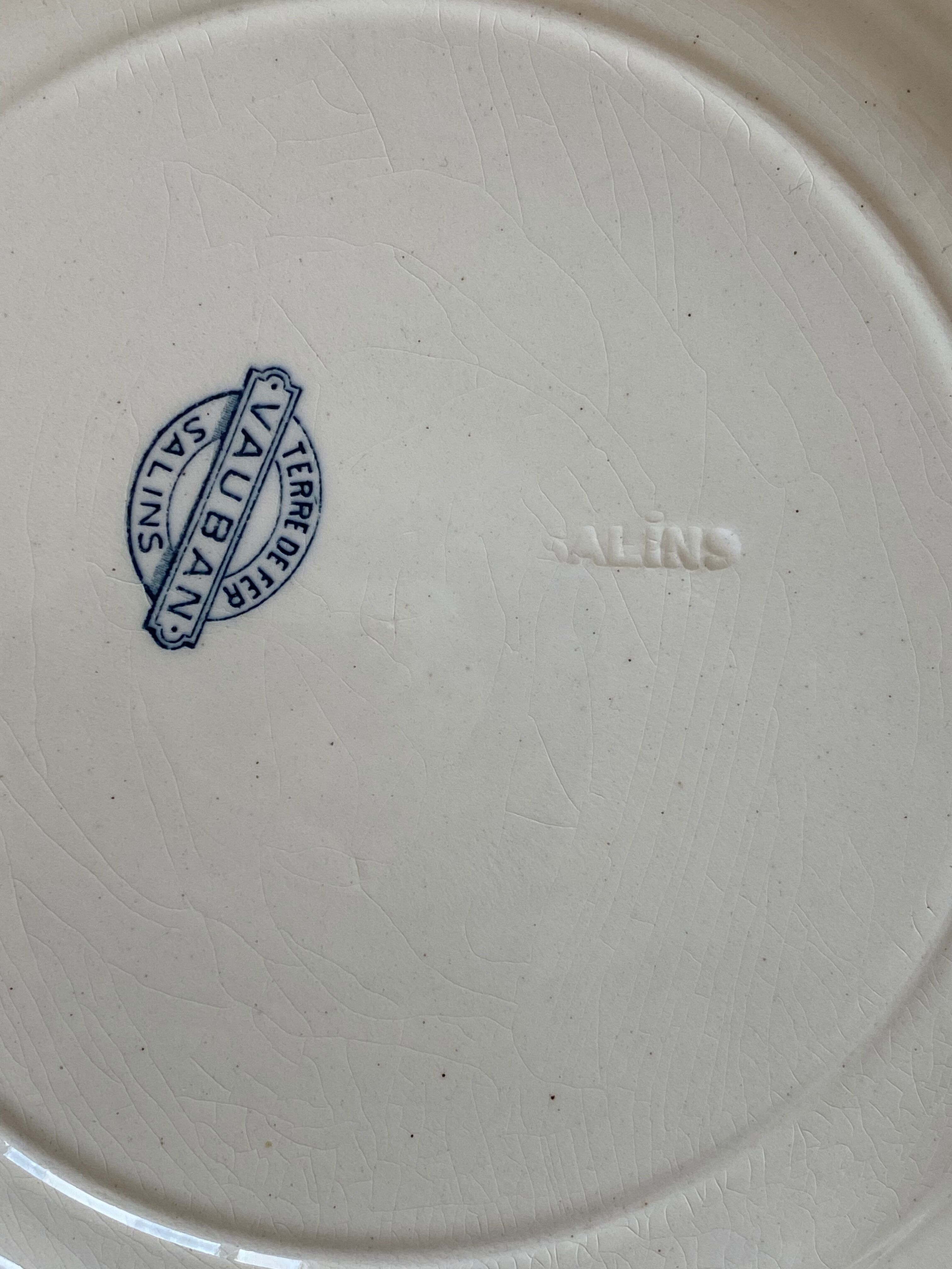 6 plates Iron Earth. Salins model Vauban