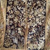 Pair of tapestries style greenery of Aubusson, twentieth century